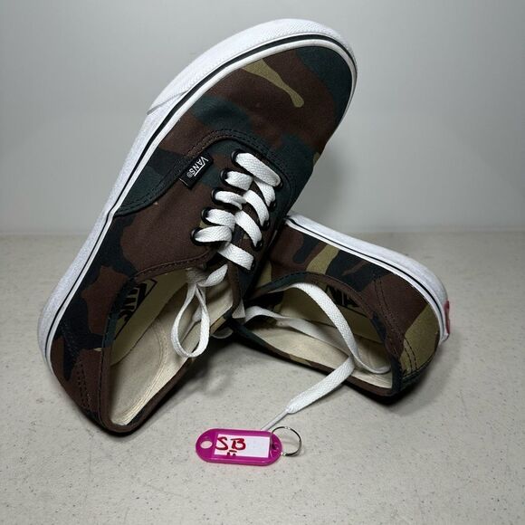 VANS Authentic Camo Sneakers Sz 7Men's Skateboarding Shoes - Picture 1 of 8